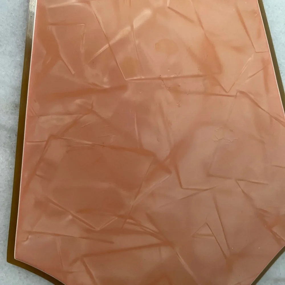 Vintage Pyralin Mayflower Vanity Hand Mirror Art Deco Celluloid Beveled Glass 15